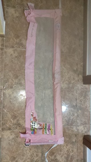 Barrera de Cama Infantil Rosa