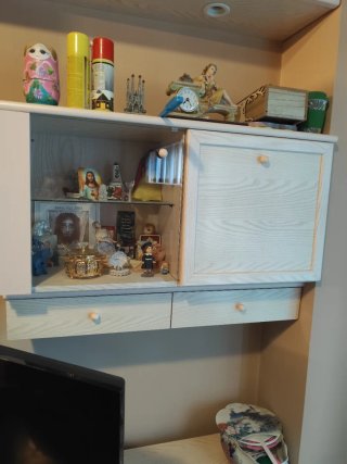 Mueble de salón modular beige