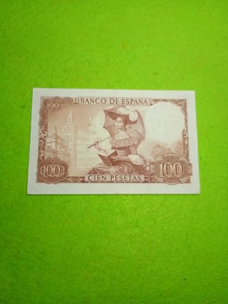 Billete 100 Pesetas Gustavo Adolfo Bécquer