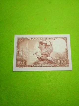 Billete 100 Pesetas Gustavo Adolfo Bécquer