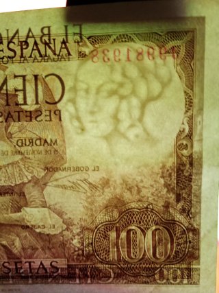 Billete 100 Pesetas Gustavo Adolfo Bécquer