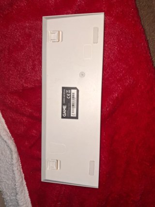 Teclado Mecánico Blanco Switches Azules