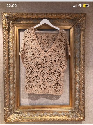 Jersey de Crochet Beige