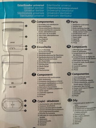Esterilizador Jane 6 biberones