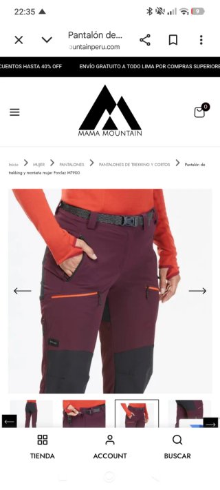 Pantalón trekking Forclaz mujer