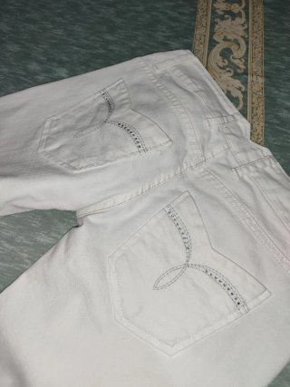 Pantalón pirata blanco talla 34