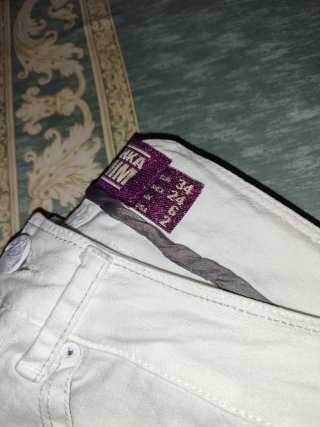 Pantalón pirata blanco talla 34