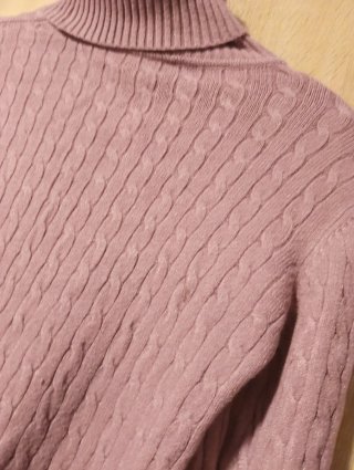 Jersey de Cuello Alto Rosa palo entretiempo