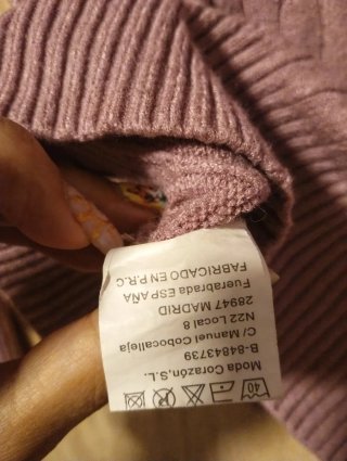 Jersey de Cuello Alto Rosa palo entretiempo