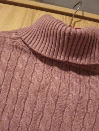 Jersey de Cuello Alto Rosa palo entretiempo