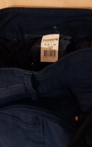 Pantalones azules de vestir