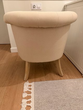 Butaca Capitoné Maisons du Monde Beige