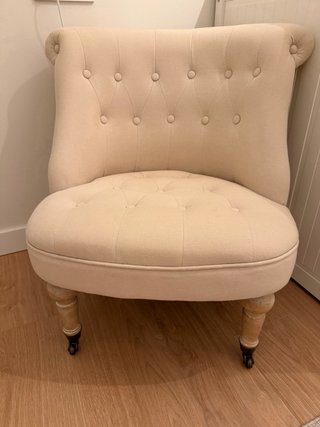 Butaca Capitoné Maisons du Monde Beige