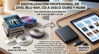Digitalización Profesional de CD, DVD y Blu-Ray