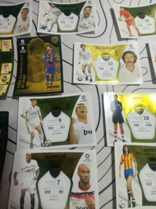 Cromos de fútbol leyendas LaLiga