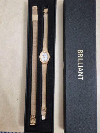 Reloj Mujer Baño Oro Circonitas