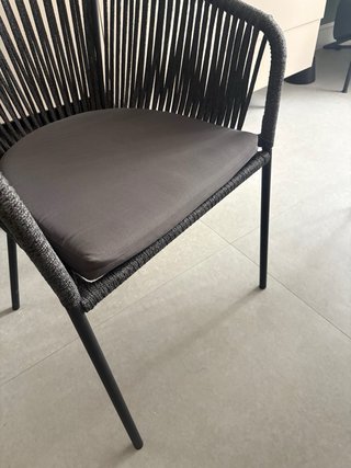Silla Kave Home Negra/Gris