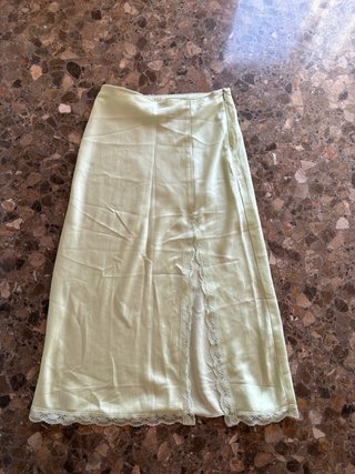 Falda midi H&M verde