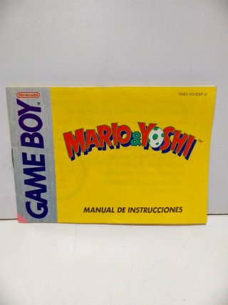 Manual Mario & Yoshi Game Boy DMG-YO-ESP-3