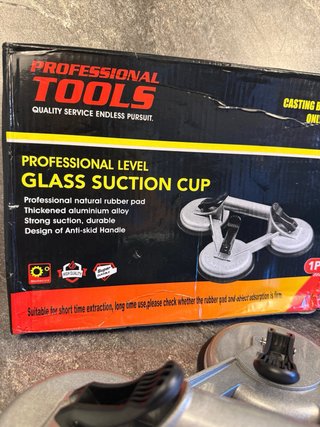 Ventosa Triple de Aluminio para Cristal