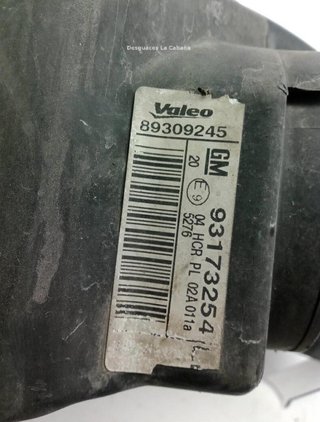 Opel 23243675 93173254 faro combo furgon/ranchera