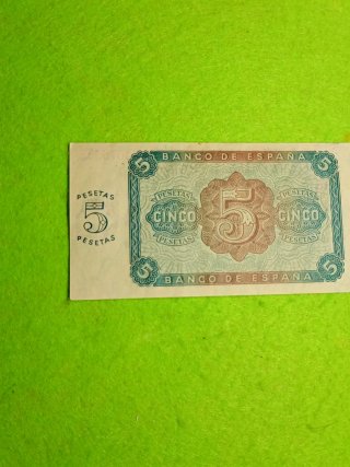 Billete 5 Pesetas Burgos 1938 serie k. Sin circula