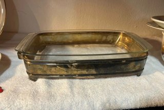 Zuppiera Silver Plate con Pirofila Vetro