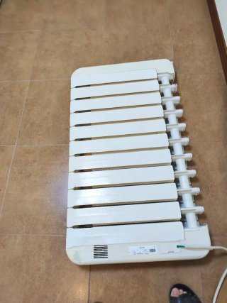 Radiador de calor azul