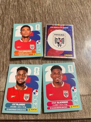 4 Cartas Mundial 2026 USA Panini