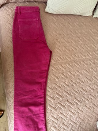 Pantalón Zara Rosa Elástico Talla M