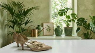 Zapatos de fiesta dorados talla 40