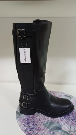 Stivali donna ecopelle neri tg 40