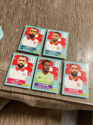 5 cromos fútbol Panini JUB FIFA