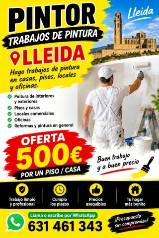 Pintora baratas