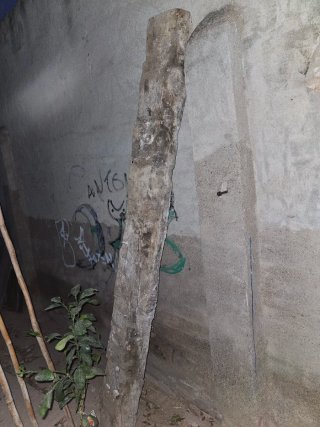 Viga de madera antigua