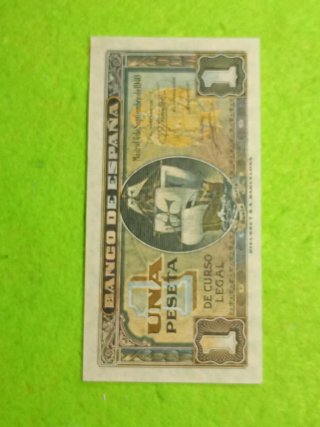 Billete de Una Peseta de 1940 sin circular.