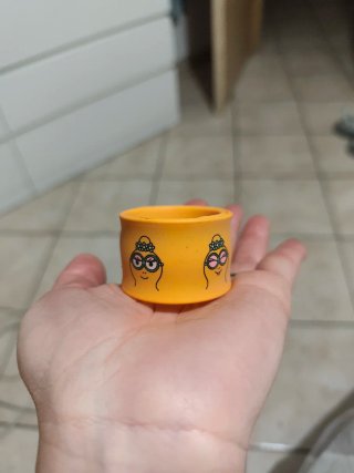 Bracciale a scatto arancione