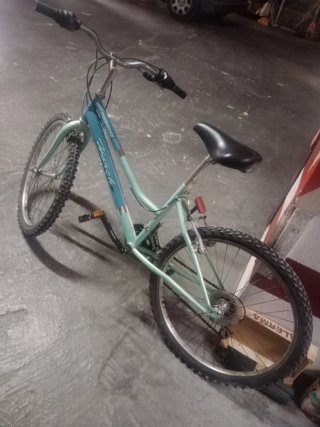Bicicleta de montaña azul