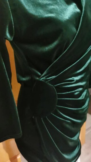 Elegante vestido verde