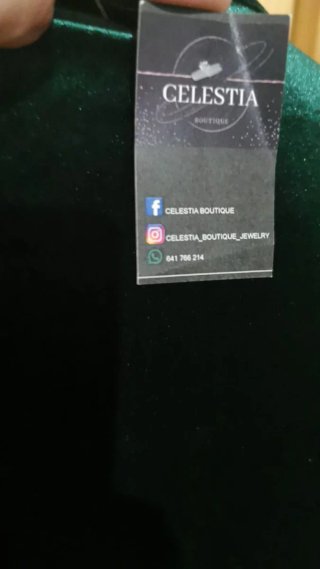 Elegante vestido verde