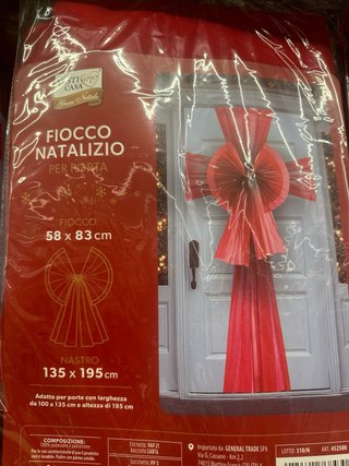 Fiocco Natalizio per Porta Stiamo Casa