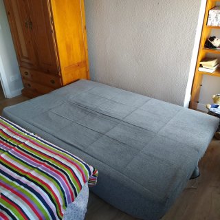 Sofá Cama Gris 1,35m