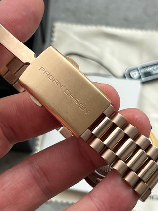 Reloj Pagani Design Oro Rosa Automático Día Fecha