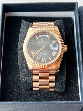 Reloj Pagani Design Oro Rosa Automático Día Fecha