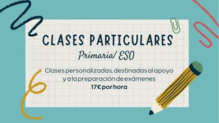 Profesora particular de refuerzo y apoyo escolar