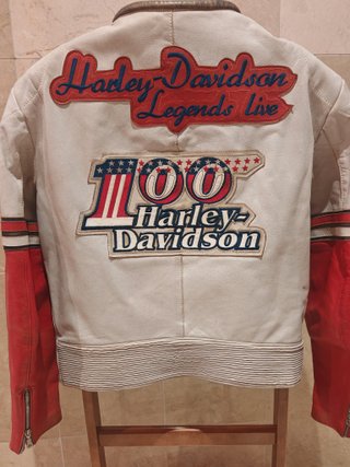 HARLEY DAVIDSON 100TH ANIVERSARIO CHAQUETA PIEL