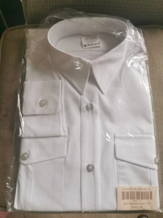 Camisa Blanca Bonneterie d'Armor Talla M