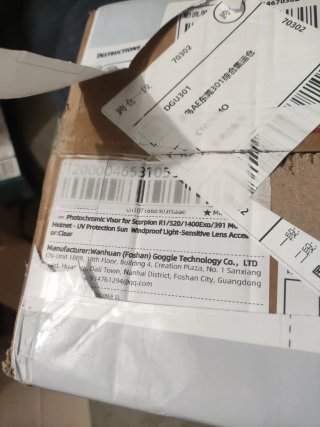 Visera fotocromática para casco