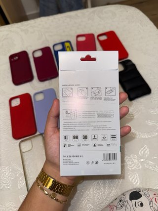 fundas iPhone 13mini + protector de pantalla
