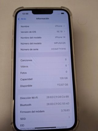 Iphone 14 plus 128GB como nuevo